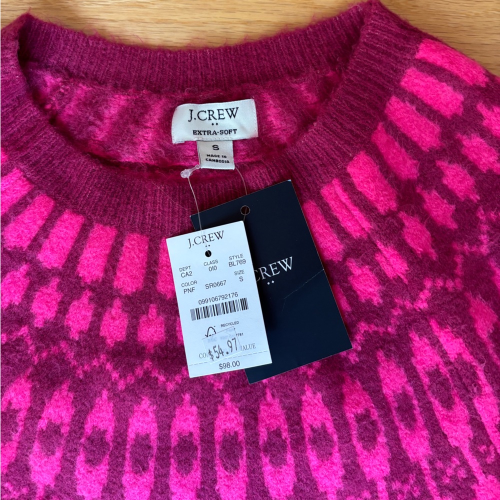J. Crew Neck Sweater Extra Soft Size S - Picture 4 of 10